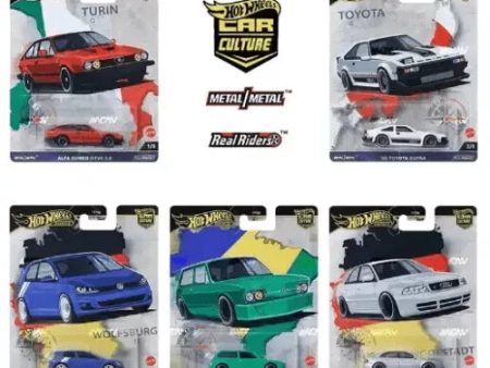 Hot Wheels Premium 2024 Car Culture A Case - World Tour - 5 Cars Set Hot on Sale