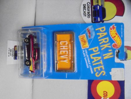 1988 HOT WHEELS PARK N PLATES RED  57 CHEVY For Cheap