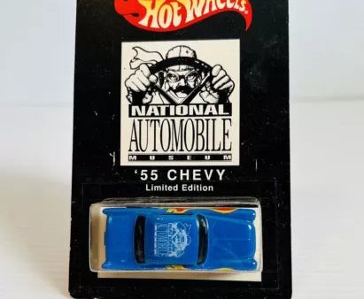 1993 Hot Wheels National Automobile Museum Blue 55 Chevy Limited Edition w RR s Supply