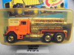 1983 HOT WHEELS WORKHORSES ORANGE CALIFORNIA CONSTRUCTION PETERBILT TANK TRUCK UNPUNCHED CARD on Sale