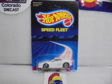 1986 HOT WHEELS SPEED FLEET WHITE FERRARI TESTAROSSA UNPUNCHED CARD For Cheap