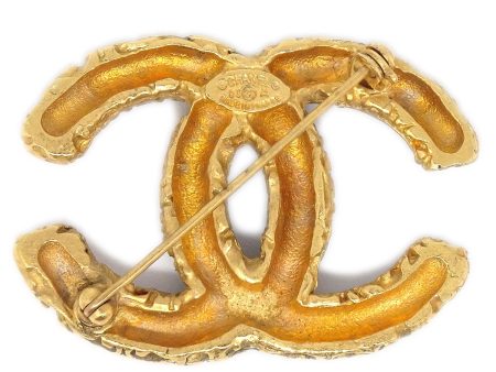 CHANEL CC Logos Brooch Gold 93A 90711 Fashion