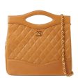 Chanel Around 1990 Made Turn-Lock 2Way Chain Bag Camel Sale