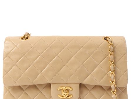 Chanel Around 1995 Made Classic Flap Chain Bag 25Cm Beige Supply