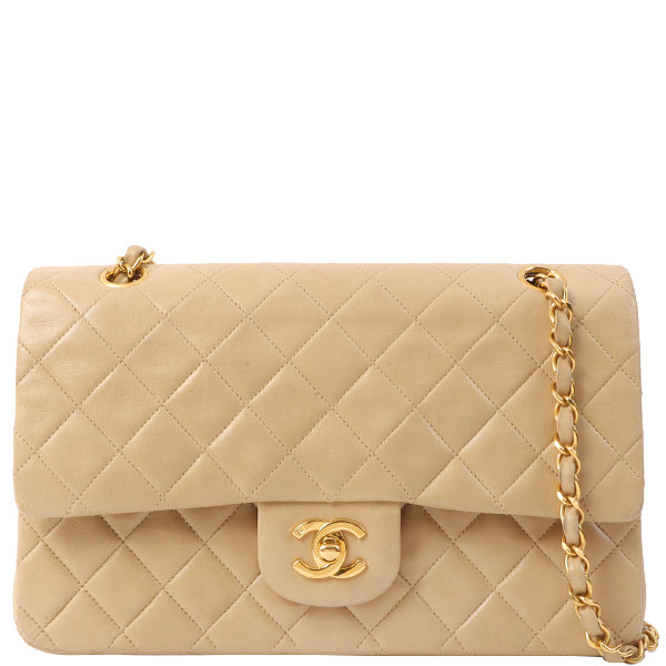 Chanel Around 1995 Made Classic Flap Chain Bag 25Cm Beige Supply