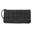 Chanel 2002 Made New Travel Line Nylon Coco Mark Pouch Black Fashion