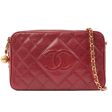 Chanel Around 1995 Made Caviar Skin Cc Mark Stitch Chain Shoulder Bag Bordeaux Fashion