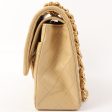 Chanel Around 1992 Made Classic Flap Chain Bag 25Cm Beige Online Sale