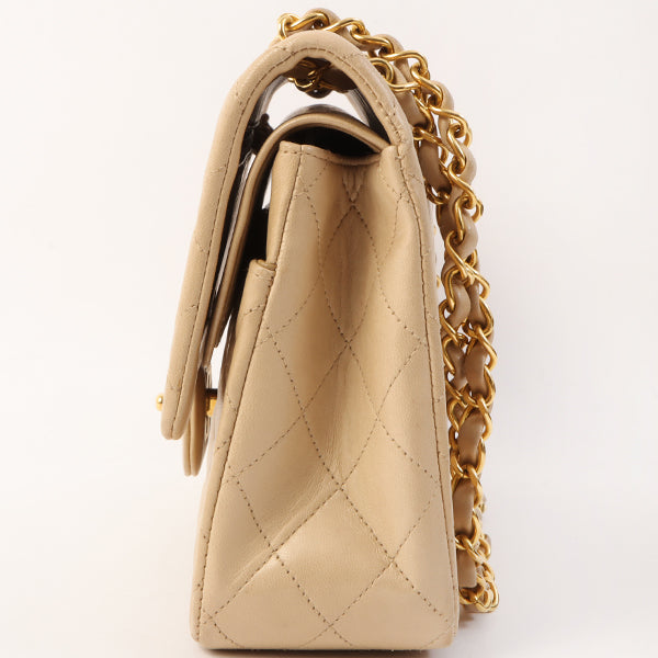 Chanel Around 1995 Made Classic Flap Chain Bag 25Cm Beige Supply