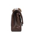 Chanel Brown Quilted Lambskin Vintage Medium Classic Double Flap Bag Online