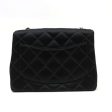 Chanel mini matelasse satin single flap chain shoulder bag black gold metal fittings 7 series Online Sale