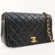 Chanel Around 1990 Made Full Flap Chain Bag 23Cm Black Hot on Sale