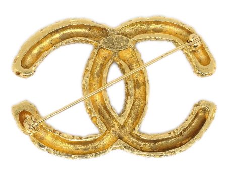 CHANEL CC Logos Brooch Gold 93A 80520 Cheap