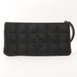 Chanel 2002 Made New Travel Line Nylon Coco Mark Pouch Black Fashion