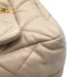 Chanel 19 Nineteen Large Bag 2WAY Chain Shoulder Lambskin Beige Vintage Sale