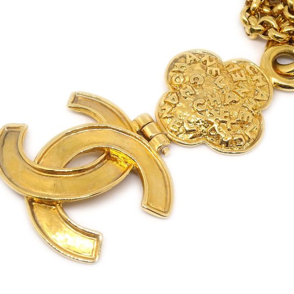 CHANEL CC Logos Gold Pendant Necklace 95A 42493 Online Hot Sale