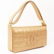 Chanel 2002 Made Big Coco Mark Stitch 2 Way Bag Bronze Cheap