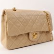 Chanel Around 1995 Made Classic Flap Chain Bag 25Cm Beige Supply