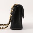 Chanel Around 1990 Made Straight Flap Turn-Lock Mini Chain Bag Black Online Hot Sale