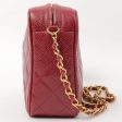 Chanel Around 1995 Made Caviar Skin Cc Mark Stitch Chain Shoulder Bag Bordeaux Fashion