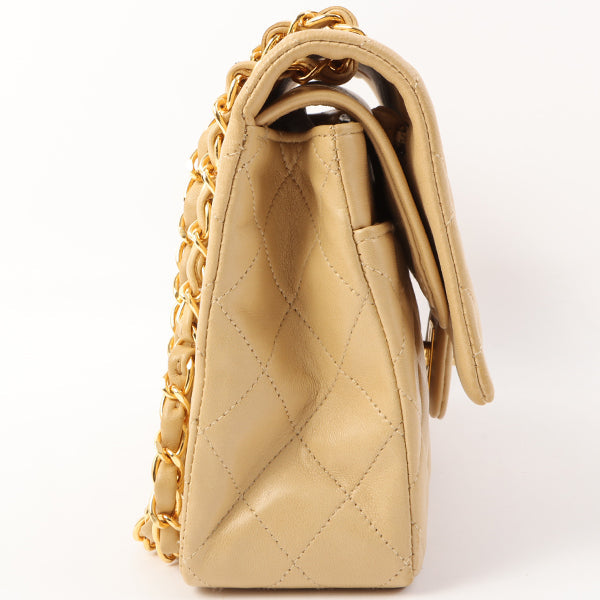 Chanel Around 1992 Made Classic Flap Chain Bag 25Cm Beige Online Sale