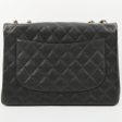 Chanel 2003 Made Caviar Skin Classic Flap Chain Bag Jumbo Black Online