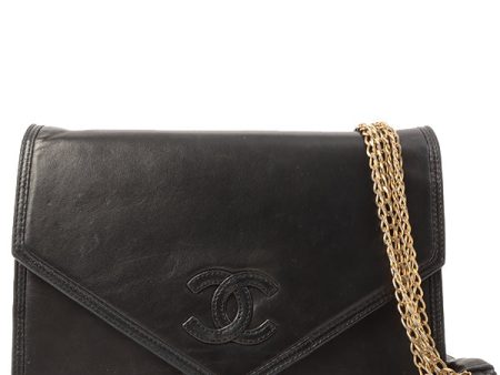 Chanel  Made Cc Mark Stitch Ribbon Chain Shoulder Bag Black Sale