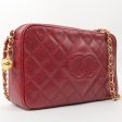 Chanel Around 1995 Made Caviar Skin Cc Mark Stitch Chain Shoulder Bag Bordeaux Fashion