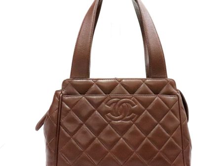 Chanel vintage matelasse lambskin handbag ladies brown tea chain coco mark 4th series made in 1994 CHANEL Online now