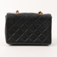 Chanel Around 1990 Made Straight Flap Turn-Lock Mini Chain Bag Black Online Hot Sale