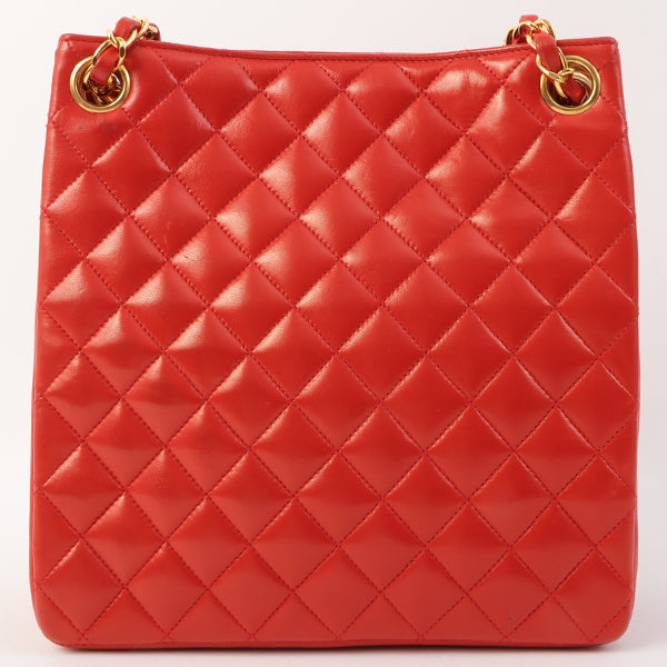 Chanel Around 1995 Made Paris Limited Cc Mark Plate 2Way Chain Bag Red For Sale