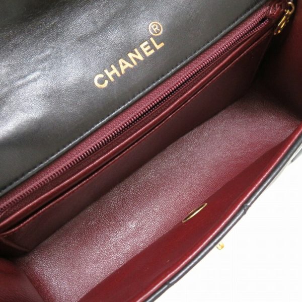 Chanel Diana 22 Small Lambskin Black Matelasse Cocomark Turnlock Shoulder Bag Online Hot Sale