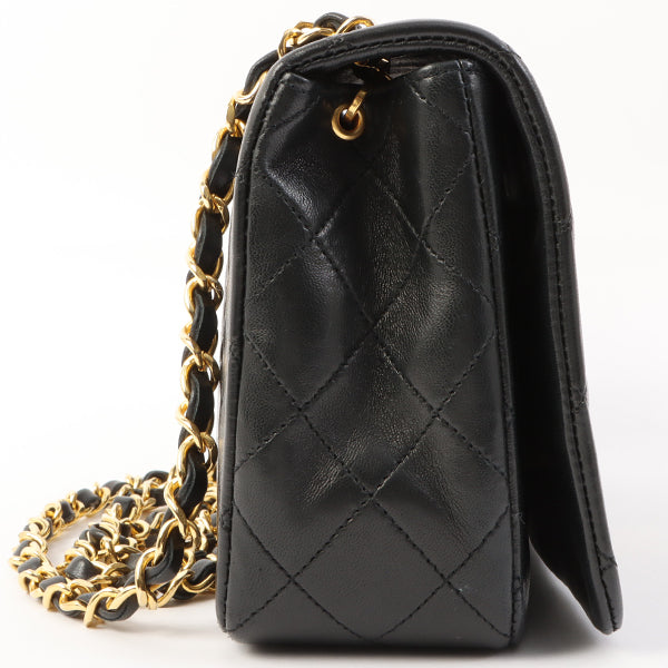 Chanel Around 1990 Made Full Flap Chain Bag 23Cm Black Hot on Sale