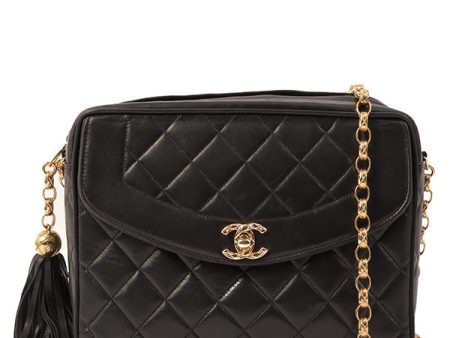 Chanel Turn-Lock Fringe Bijou Chain Bag Black For Discount