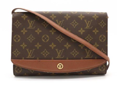 Louis Vuitton Monogram Bordeaux Shoulder Bag Clutch Second M51797 Supply