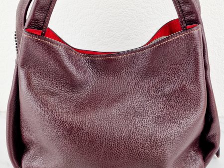 Coach 1941 Bandit Hobo Bag in Oxblood and Black Pebble Leather - 2 in 1 handbag - Coach 87363 Online