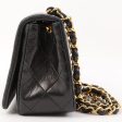 Chanel Around 1990 Made Full Flap Turn-Lock Chain Bag Mini Black Hot on Sale