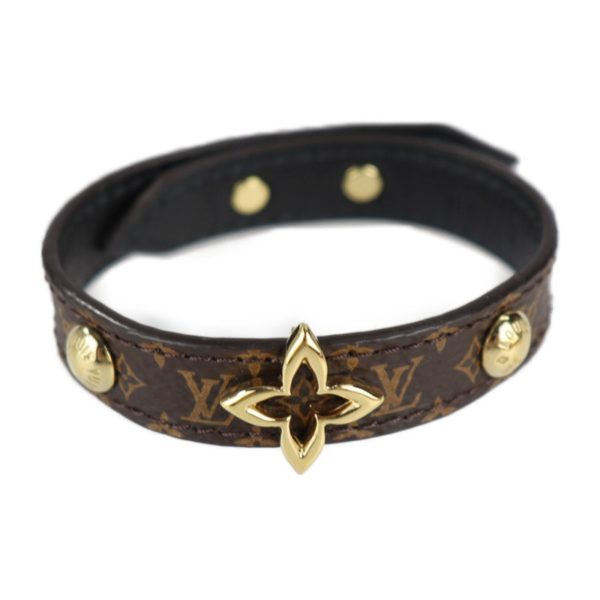 Louis Vuitton Brasserie Blooming Bracelet M6534 Notation Size 17 Monogram Canvas Brown Gold Online Hot Sale