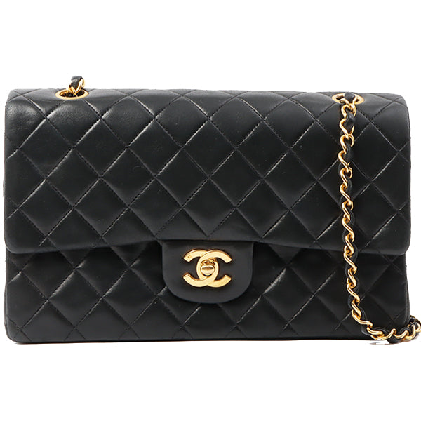 Chanel Around 1992 Made Classic Flap Chain Bag 25Cm Black Hot on Sale