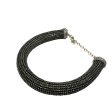 CHANEL - 17K CC Rhinestone Crystal Choker Necklace - Black   Silver Online Hot Sale