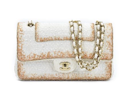 CHANEL Medium Wool Double Flap Bag on Sale