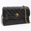 Chanel Around 1990 Made Edge Flap Turn-Lock Chain Bag With Pouch Black Online Hot Sale