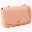 Chanel Around 1995 Made Caviar Skin Diana Flap Chain Bag 25Cm Baby Pink Discount