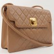 Chanel Around 1990 Made Square Cc Mark Push Lock Shoulder Bag Amber Discount