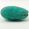 Chanel Around 1990 Suede Fringe Cc Mark Stitch Pouch Emerald Green Online