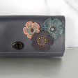 Coach Wallet Clutch With Tea Roses - Customized by Coach - Purse Cheap