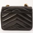 Chanel Around 1995 Made Chevron Stitch V Flap Turn-Lock Chain Bag Black Online