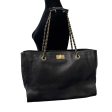 CHANEL - Caviar Large Edy Reissue Black Tote   Shoulder Bag For Sale