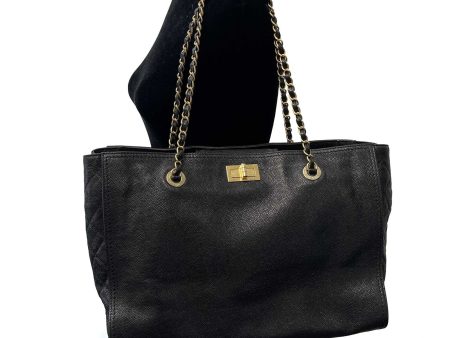 CHANEL - Caviar Large Edy Reissue Black Tote   Shoulder Bag For Sale