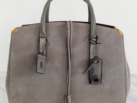 Coach 1941 Cooper Carryall Bag in Heather Grey Suede & Leather Lining - Crossbody Handbag Tote - Coach 22822 on Sale